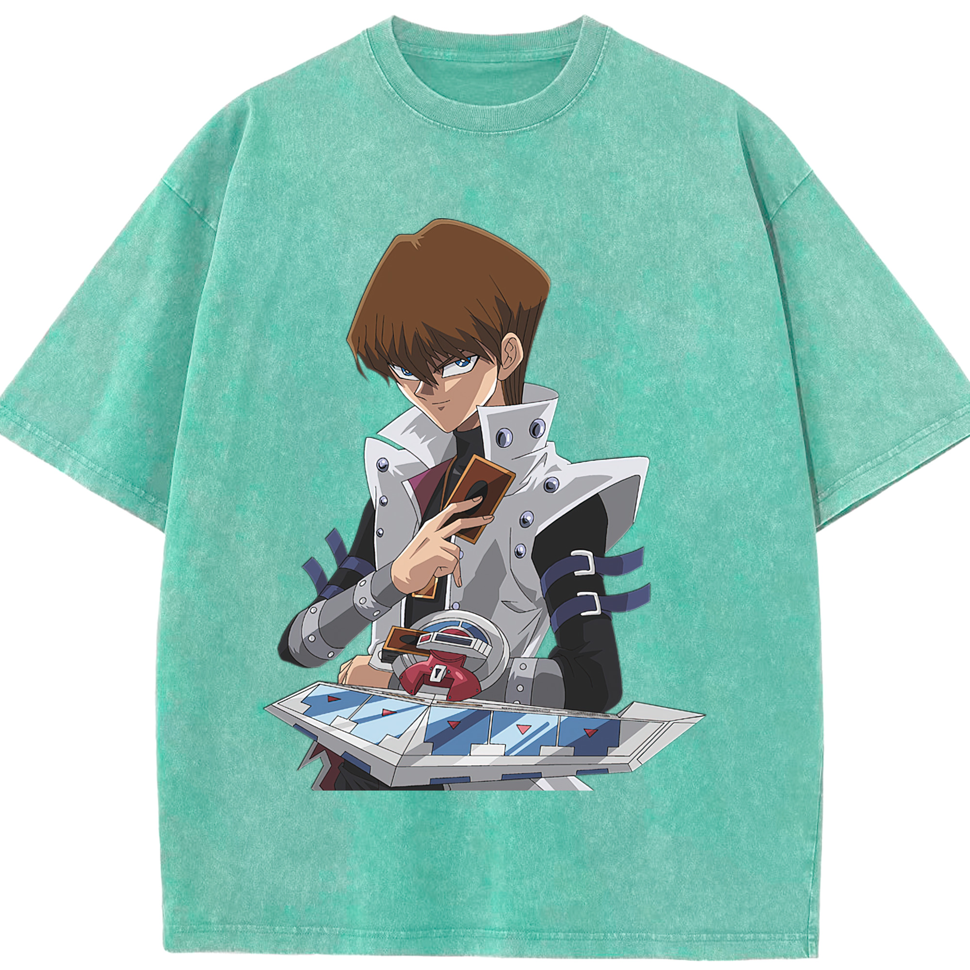 （画像用） 遊☆戯☆王 Yu-Gi-Oh! 綿100% ヴィンテージ風 半袖Tシャツ（フロントプリント）